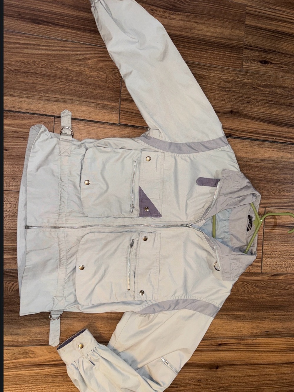 Light Gray Women's Hooded Outdoor Jacket